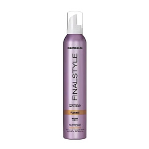Montibello Finalstyle Flexible Mousse 320 ml – Pianka do włosów o średnim utrwaleniu, objętości i elastycznym wykończeniu