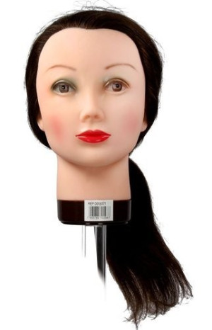 Model głowa MILA 50 cm - brąz