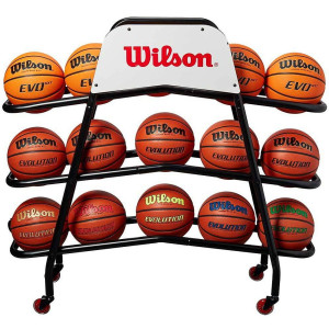 Wózek / Stojak na piłki do koszykówki Wilson
