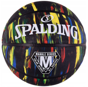 Piłka do koszykówki Spalding Marble Black