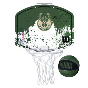 Mini tablica do koszykówki Wilson NBA Milwaukee Bucks