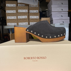 Roberto Rosso - Clogs Suede Black 41 Sort female