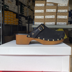 Roberto Rosso - Clogs Suede Leather Black 37 Brun female
