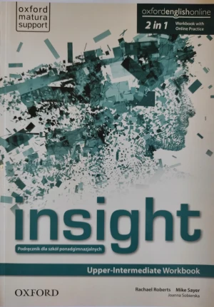 Insight Upper-Intermediate. Workbook with Online Practice - Rachael Roberts, Mike Sayer, Joanna Sobierska - książka
