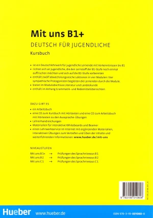 Mit uns B1+. Kursbuch - praca zbiorowa - książka