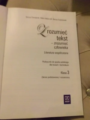 J.polski LO Zrozumieć tekst 3 WSiP - Dariusz  Chemperek, A. Kolbarczyk, D. Trześniowski - książka