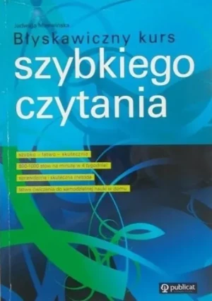 Błyskawiczny kurs szybkiego czytania - W opisie - książka