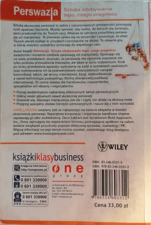 PERSWAZJA SZTUKA ZDOBYWANIA TEGO CZEGO PRAGNIESZ - DAVE LAKHANI - książka