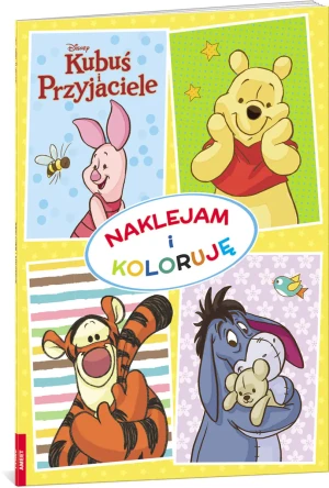 Kubuś i Przyjaciele. Naklejam i koloruję - praca zbiorowa - książka