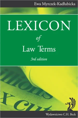 Lexicon of Law Terms - Myrczek-Kadłubicka Ewa - książka
