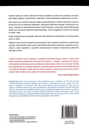 Zarządzanie uczelnią - Krzysztof Leja - książka