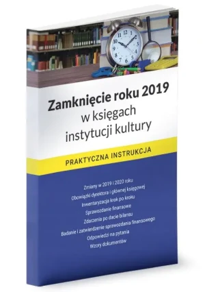 Jak nowa - Zamknięcie roku 2019 w księgach instytucji kultury - Katarzyna Trzpioła - książka - miękka