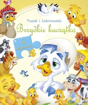 Brzydkie kaczątko. Puzzle i kolorowanki - praca zbiorowa - książka
