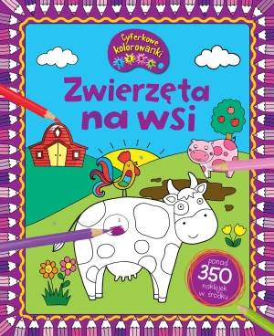Cyferkowe kolorowanki. Zwierzęta na wsi - opracowanie zbiorowe - książka