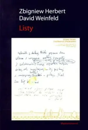 Listy - Zbigniew Herbert, David Weinfeld - książka