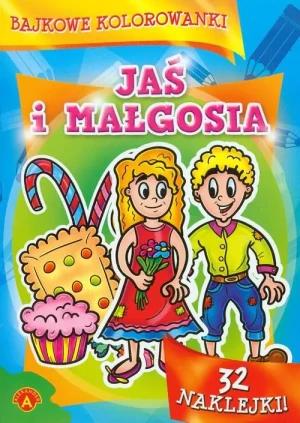 Bajkowe kolorowanki. Jaś i Małgosia - Praca zbiorowa - książka