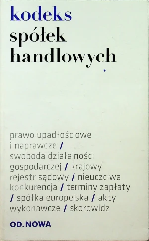 Kodeks spółek handlowych - Opracowanie zbiorowe - książka