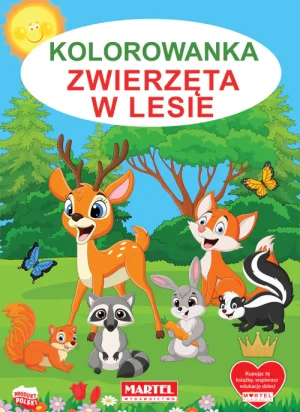 Zwierzęta w lesie. Kolorowanka - praca zbiorowa - książka