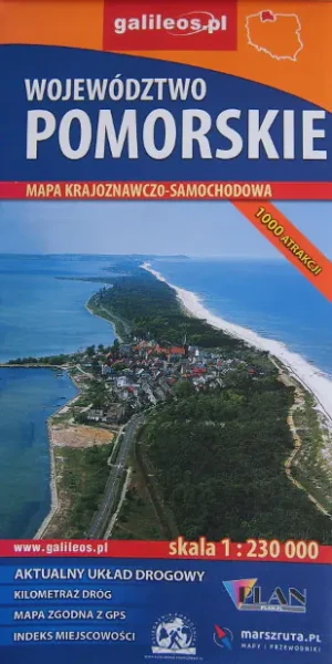 Województwo pomorskie. Mapa 1:230 000 - PRACA ZBIOROWA - książka