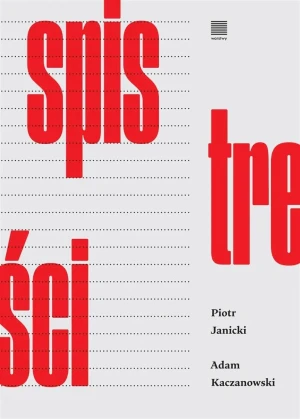Spis treści - Adam Kaczanowski, Piotr Janicki - książka