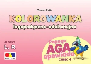 Kolorowanka Papuga Aga opowiada cz.4 - L, R - Marzena Piętka - książka