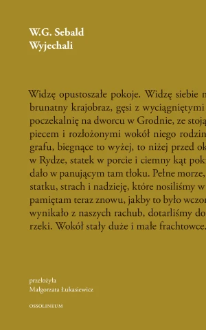 Wyjechali - W.G. Sebald - książka