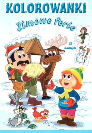 Zimowe ferie. Kolorowanki - praca zbiorowa - książka