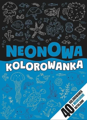 Neonowa kolorowanka niebieska TREFL - praca zbiorowa - książka