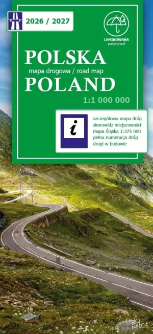 Polska mapa drogowa 1:1 000 000 - praca zbiorowa - książka