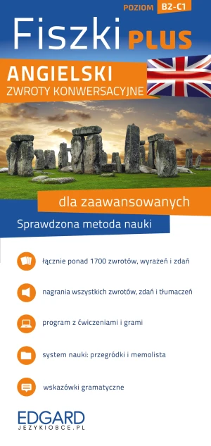 Fiszki Plus. Angielski. Konwersacje dla zaawansowanych. Poziom B2-C1 - praca zbiorowa - książka
