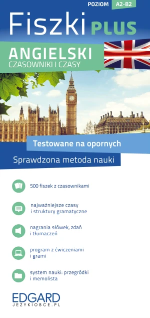 Fiszki PLUS. Angielski. Czasy i czasowniki - Andy Edwins, Michał Podsiadło, Joanna Brodziak, A - książka