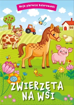 Zwierzęta na wsi. Moje pierwsze kolorowanki - praca zbiorowa - książka