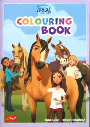 Mustang z dzikiej doliny. Kolorowanka. Malbuch. Colouring book. Spirit - Trefl - książka