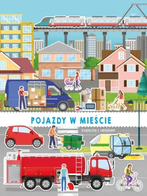 Pojazdy w mieście. Pojazdy z naklejkami - praca zbiorowa - książka
