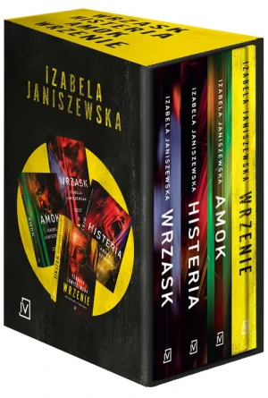 Pakiet - Seria Larysa Luboń i Bruno Wilczyński: Wrzask / Histeria / Amok / Wrzenie - Izabela Janiszewska - książka