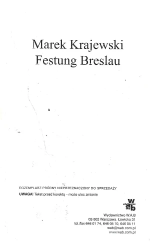 Festung Breslau - Marek Krajewski - książka