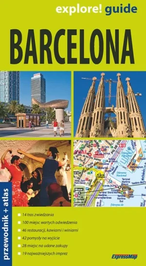 Barcelona przewodnik   atlas - Praca zbiorowa - książka