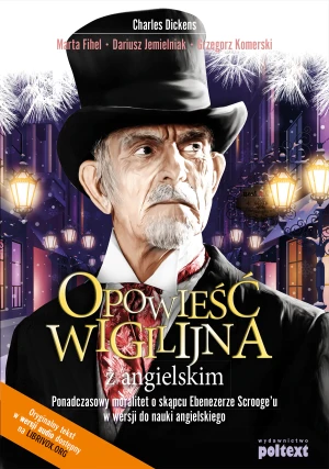 Opowieść wigilijna z angielskim - Charles Dickens - książka