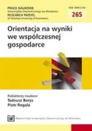 ORIENTACJA NA WYNIKI WE WSPÓŁCZESNEJ GOSPODARCE - Opracowanie zbiorowe - książka