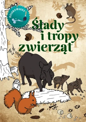 Ślady i tropy zwierząt. Kolorowanka - Katarzyna Kopiec Sekieta - książka