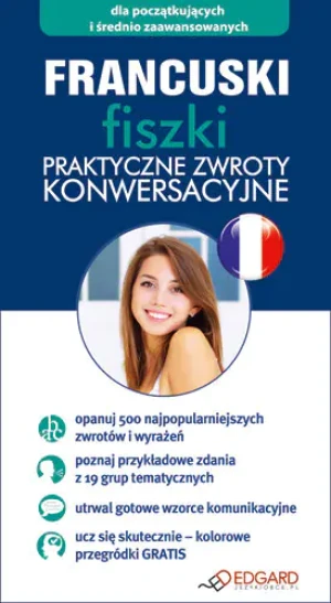 Francuski. Fiszki. Praktyczne zwroty konwersacyjne - praca zbiorowa - książka