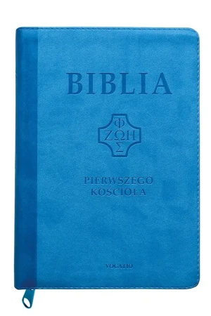 Biblia pierwszego Kościoła z paginat. suwak błękit - praca zbiorowa - książka