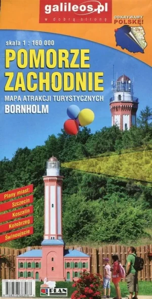 Pomorze Zachodnie - mapa atrakcji turystycznych 1:160 000 -  - książka