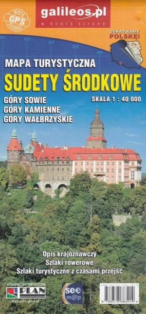 Sudety środkowe. Mapa turystyczna 1:40 000 - praca zbiorowa - książka