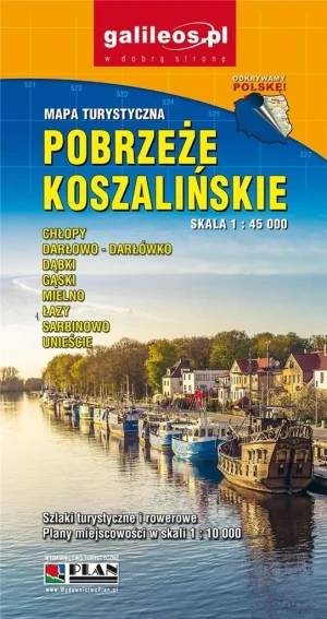 Mapa turystyczna - Pobrzeże Koszalińskie -  - książka