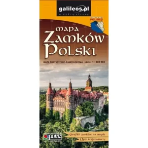Mapa zamków Polski 1:900 000 - praca zbiorowa - książka