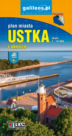 Plan miasta - Ustka i okolice 1:10 000 - praca zbiorowa - książka