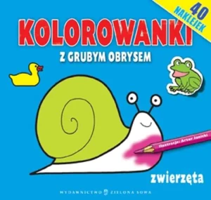 Kolorowanki z grubym obrysem. Zwierzęta - Praca zbiorowa - książka
