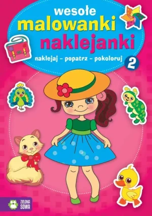Wesołe malowanki naklejanki 2 - praca zbiorowa - książka