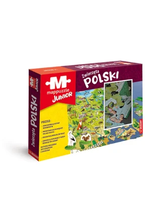 Mappuzzle Junior Zwierzęta Polski - Praca zbiorowa - książka